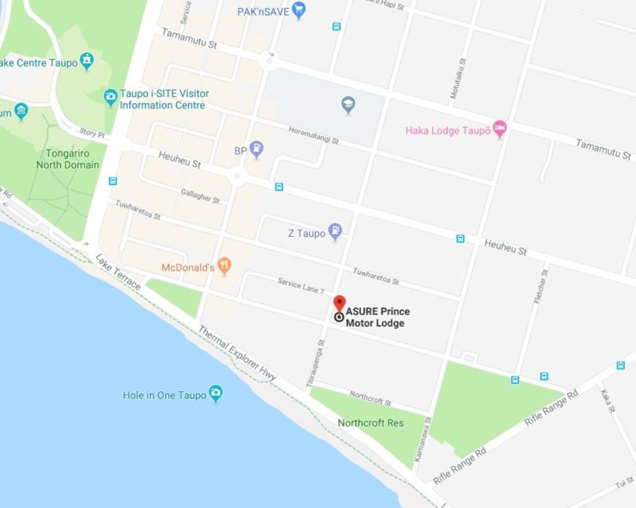 Asure Prince Motor Lodge Таупо Экстерьер фото
